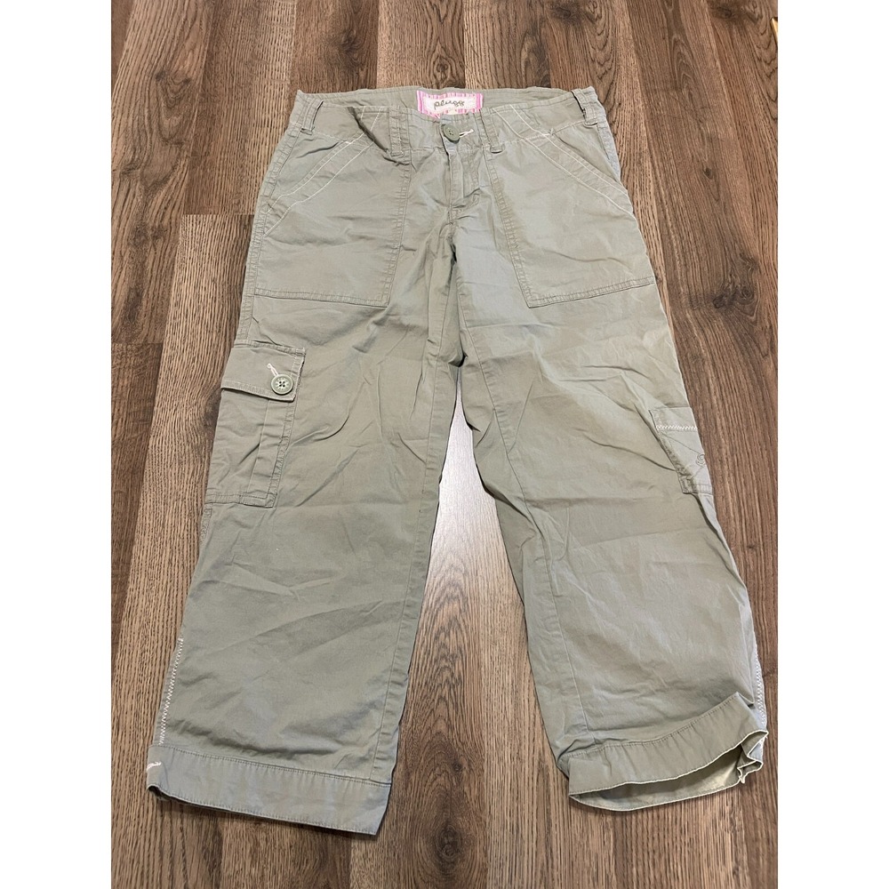 Plugg Pants, Girl's Size 1, Green, Pockets, Cargo